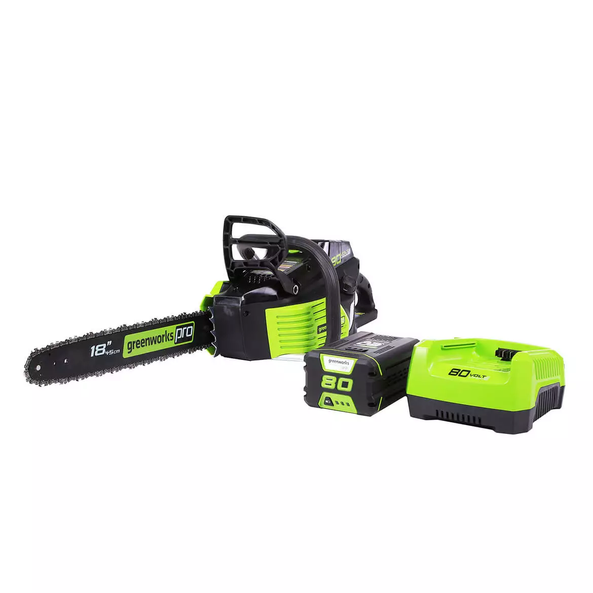 GreenWorks 2000002 80-Volt 18-Inch 2.0Ah Heavy Duty Cordless Chainsaw Kit Lawn & Outdoor Power 3 GreenWorks 2000002 80-Volt 18-Inch 2.0Ah Heavy Duty Cordless Chainsaw Kit Lawn & Outdoor Power