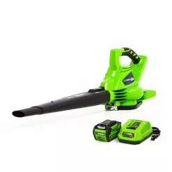 Lawn & Outdoor Power GreenWorks 24322VT 40V 185-Mph Cordless Blower/Vacuum Kit