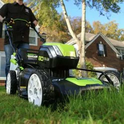 GreenWorks GLM801602 80-Volt 21-Inch 4.0Ah Digipro Lawn Mower Kit - 2501202 10 GreenWorks GLM801602 80-Volt 21-Inch 4.0Ah Digipro Lawn Mower Kit - 2501202