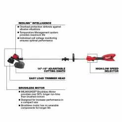 Lawn & Outdoor Power Milwaukee 2828-20 M18 18V Cordless Li-Ion Brushless String Trimmer - Bare Tool 17 Lawn & Outdoor Power Milwaukee 2828-20 M18 18V Cordless Li-Ion Brushless String Trimmer - Bare Tool