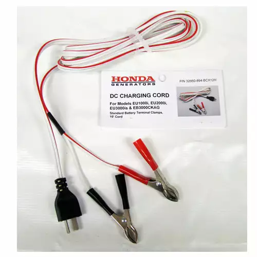Honda 32660-894-BCX12H 10-Foot DV Charging Cord With Terminal Clamps Generator Accessories 4 Honda 32660-894-BCX12H 10-Foot DV Charging Cord With Terminal Clamps Generator Accessories