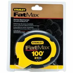 Stanley 34-130 100-Foot True-Zero Stainless Steel Blade FatMax Long Tape Rule