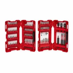 Power Tools Milwaukee 48-32-4062 74-Piece Heavy-Duty Shockwave Impact Driver Bit Set