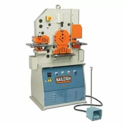 Tools & Equipment Baileigh 1007792 230V 220V 3PH 50 Ton 5 Station Ironworker W/ Welded Steel Plate