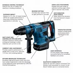 Tools & Equipment Bosch GBH18V-36CN 18V PROFACTOR 1-9/16