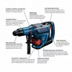Bosch GBH18V-45CK24 18V PROFACTOR 1-7/8" SDS-Max Rotary Hammer W/8.0Ah Batteries Tools & Equipment