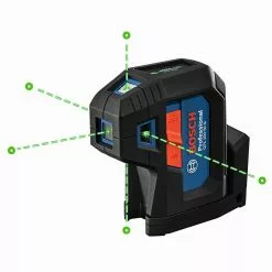 Bosch GPL100-50G 125' 5 Point Cordless Green Beam Self Leveling Alignment Laser Tools & Equipment