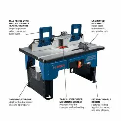Bosch RA1141 Portable Benchtop Router Table Tools & Equipment