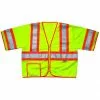 Custom Leather Craft Safety & Work Gear Custom Leathercraft SV262X Sleeved Vest Class 3 Lime 2X-Large