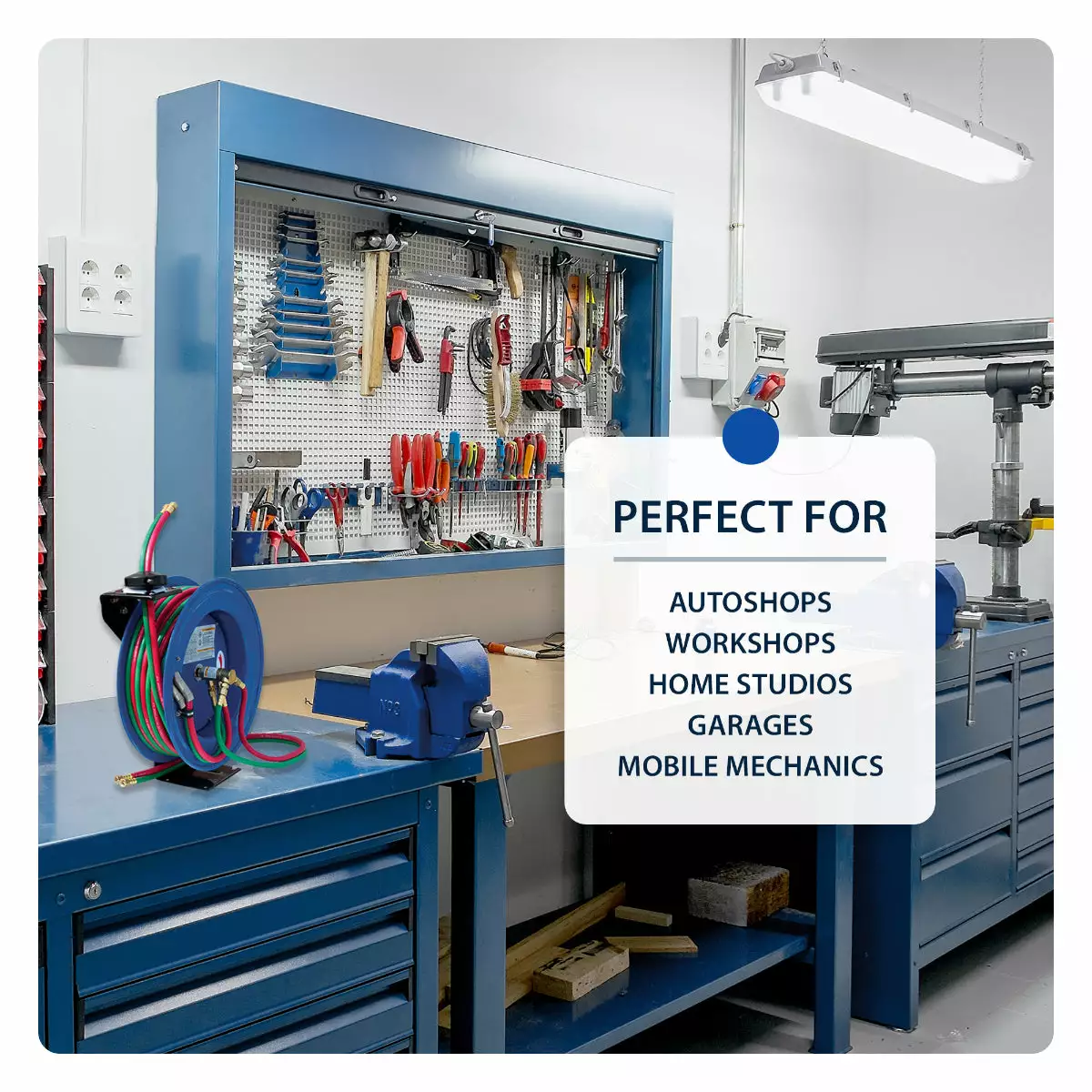 Tools & Equipment Cyclone Pneumatic CP3100 1/4" X 100' Dual-Hose Twin Welding Welder Reel 8 Tools & Equipment Cyclone Pneumatic CP3100 1/4" X 100' Dual-Hose Twin Welding Welder Reel