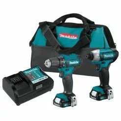 Makita CT232 12 Volt CXT 1.5Ah 2-Tool Lithium-Ion Drill And Driver Combo Kit