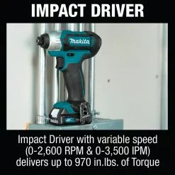 Makita CT232 12 Volt CXT 1.5Ah 2-Tool Lithium-Ion Drill And Driver Combo Kit