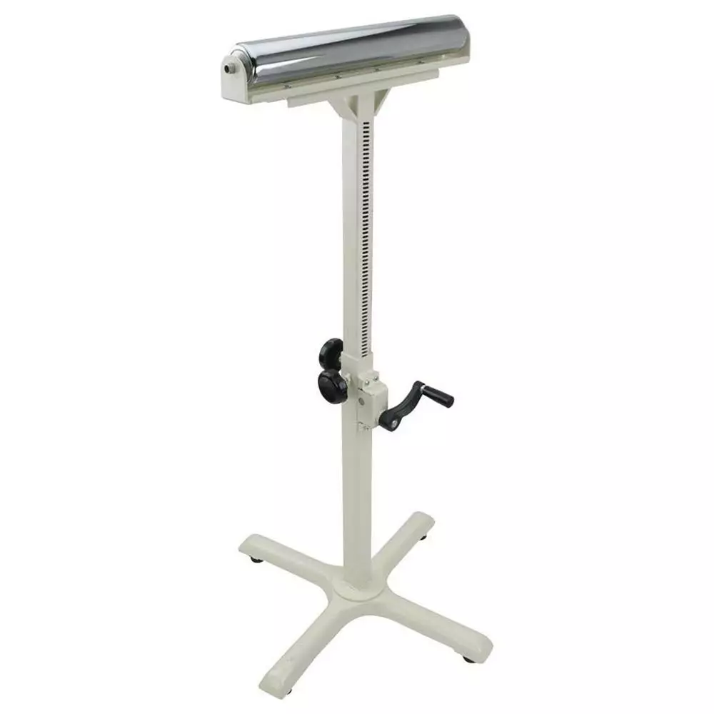 Shop Fox D4111 26-1/2 Inch - 41 Inch Adjustable Height Helical Gear Roller Stand Power Tools 4 Shop Fox D4111 26-1/2 Inch - 41 Inch Adjustable Height Helical Gear Roller Stand Power Tools