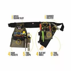 Tools & Equipment DIAMONDBACK DB5-16-GR-M Ranger Green The Chopo Tool Belt Medium 13 Tools & Equipment DIAMONDBACK DB5-16-GR-M Ranger Green The Chopo Tool Belt Medium