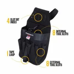 Tools & Equipment DIAMONDBACK DB5-17-BK-XL Black The Spark Tool Belt Extra Large