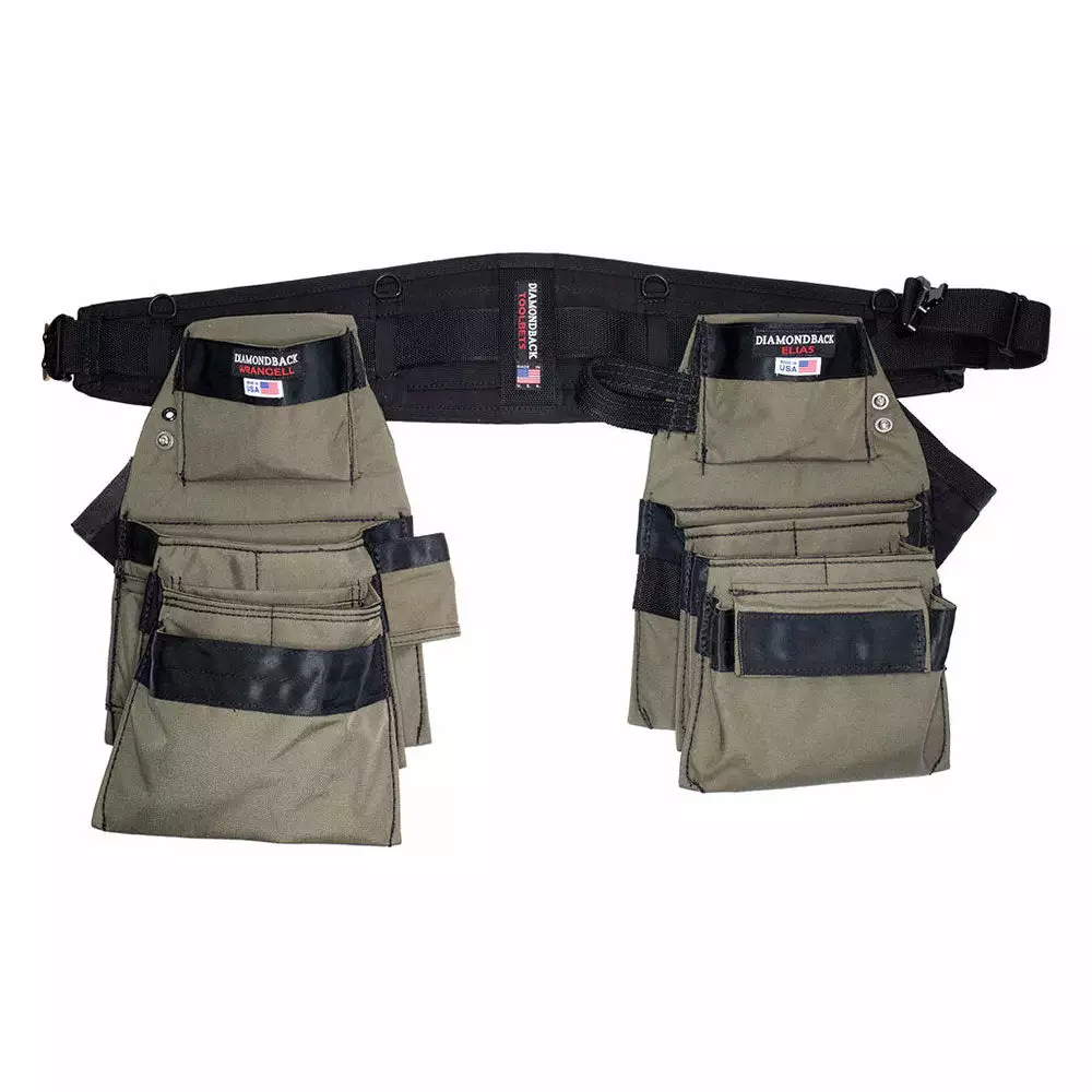 DIAMONDBACK DB5-20-GR-M Ranger Green Denali 2.0 Tool Belt Medium 3 DIAMONDBACK DB5-20-GR-M Ranger Green Denali 2.0 Tool Belt Medium