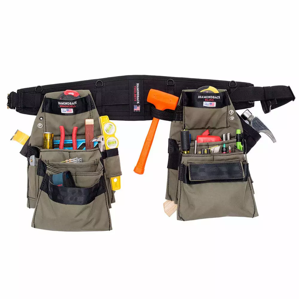 DIAMONDBACK DB5-20-GR-M Ranger Green Denali 2.0 Tool Belt Medium 4 DIAMONDBACK DB5-20-GR-M Ranger Green Denali 2.0 Tool Belt Medium