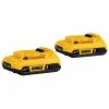 DeWALT DCB203-2 20V MAX Compact XR Lithium Ion Power Tool Battery, 2 Pk 1 DeWALT DCB203-2 20V MAX Compact XR Lithium Ion Power Tool Battery, 2 Pk