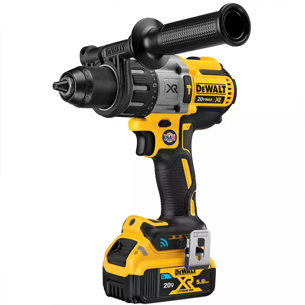 DeWALT DCD997CP2BT 20V MAX XR 1/2" Cordless Hammer Drill Kit W/ Tool Connect 5 DeWALT DCD997CP2BT 20V MAX XR 1/2" Cordless Hammer Drill Kit W/ Tool Connect