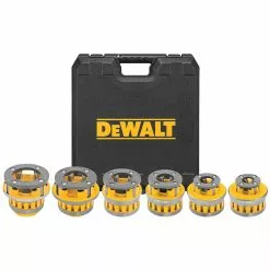 Tools & Equipment DeWALT DCE700X2K 60V MAX Lithium-Ion Cordless Pipe Threader Kit W/ Die Heads
