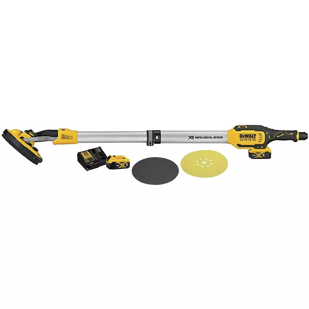 DeWALT DCE800P2 20V MAX 9" Cordless Brushless Durable Drywall Sander Kit 3 DeWALT DCE800P2 20V MAX 9" Cordless Brushless Durable Drywall Sander Kit