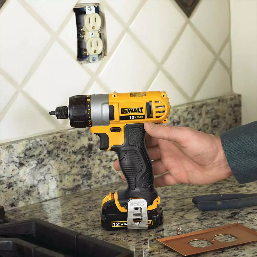 DeWALT DCF610S1 12V MAX 1/4" Cordless Compact Lightweight Screwdriver Kit 6 DeWALT DCF610S1 12V MAX 1/4" Cordless Compact Lightweight Screwdriver Kit