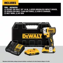 DeWALT DCF887D1E1 20V XR 1/4