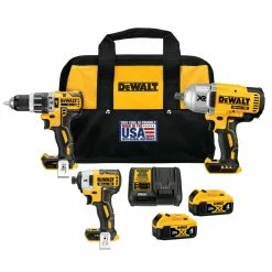 DeWALT DCK351M2 20V MAX Cordless 3 Tool Combo Kit W/ 2 - 4AH Battery / Charger