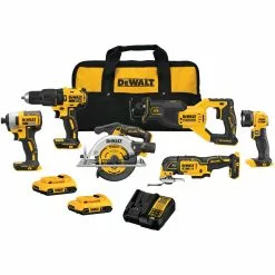Tools & Equipment DeWALT DCK675D2 20V Brushless 6 Tool Combo Kit W/ 2 - 2.0AH Battery / Charger