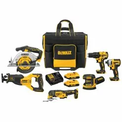 DeWALT DCKSS676D2 20V Brushless 6 Tool Combo Kit W/ 2 - 2.0AH Battery / Charger