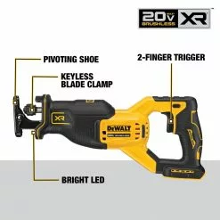 DeWALT DCKSS676D2 20V Brushless 6 Tool Combo Kit W/ 2 - 2.0AH Battery / Charger