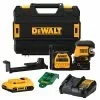 DeWALT DCLE34220G 20V MAX Cordless 2 Spot Green Line Laser Kit W/ Battery