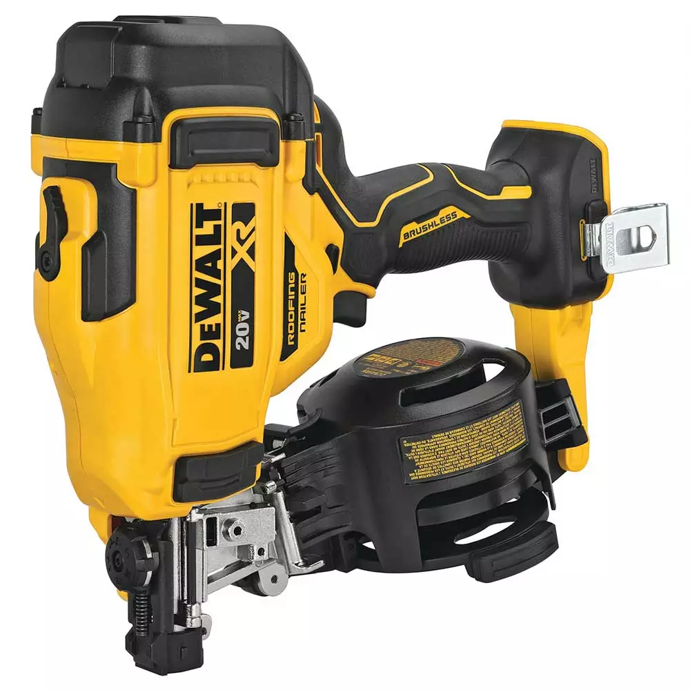 DeWALT DCN45RNB 20V MAX 15 Degree Cordless Coil Roofing Nailer Tools & Equipment 4 DeWALT DCN45RNB 20V MAX 15 Degree Cordless Coil Roofing Nailer Tools & Equipment