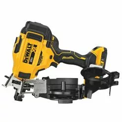 DeWALT DCN45RND1 20V 15 Degrees Lithium-Ion Cordless Coil Roofing Nailer Kit 14 DeWALT DCN45RND1 20V 15 Degrees Lithium-Ion Cordless Coil Roofing Nailer Kit