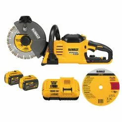 Tools & Equipment DeWALT DCS690X2 60V 9 Inch Cordless Brushless Cut Off Saw Kit