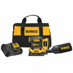 DeWALT DCW200D1 20V MAX XR 1/4 Sheet Cordless Durable Variable Speed Sander Kit Tools & Equipment