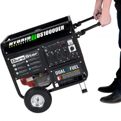 Dual Fuel Generators DuroStar DS10000EH 10,000W 439cc Dual Fuel Portable Generator W/ Electric Start