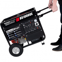 DuroStar DS10000E 10000-Watt 440cc Portable Gas Generator W/ Electric Start And Wheel Kit