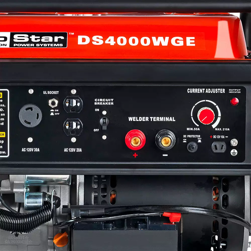 DuroStar DS4000WGE 4,000-Watt 210-Amp 120-Volt Portable Welding Generator 7 DuroStar DS4000WGE 4,000-Watt 210-Amp 120-Volt Portable Welding Generator