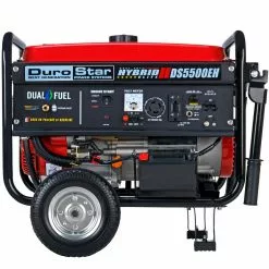 Dual Fuel Generators DuroStar DS5500EH 5500-Watt Electric Start Dual Fuel Portable Generator
