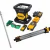 Measuring Tools DeWALT DW079LGTR 20-Volt MAX Green Tough Rotary Laser W/ Tripod And Rod