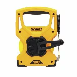 Tools & Equipment DeWALT DWHT34039 1/2 Inch X 100 Foot Double Sided Fiberglass Long Tape Measure