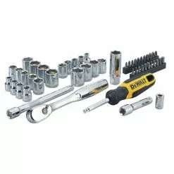 Hand Tools DeWALT DWMT81611T 3/8’’ Mechanics Nano Bit Tool Set, Polished Chrome (50 PC) 9 Hand Tools DeWALT DWMT81611T 3/8’’ Mechanics Nano Bit Tool Set, Polished Chrome (50 PC)