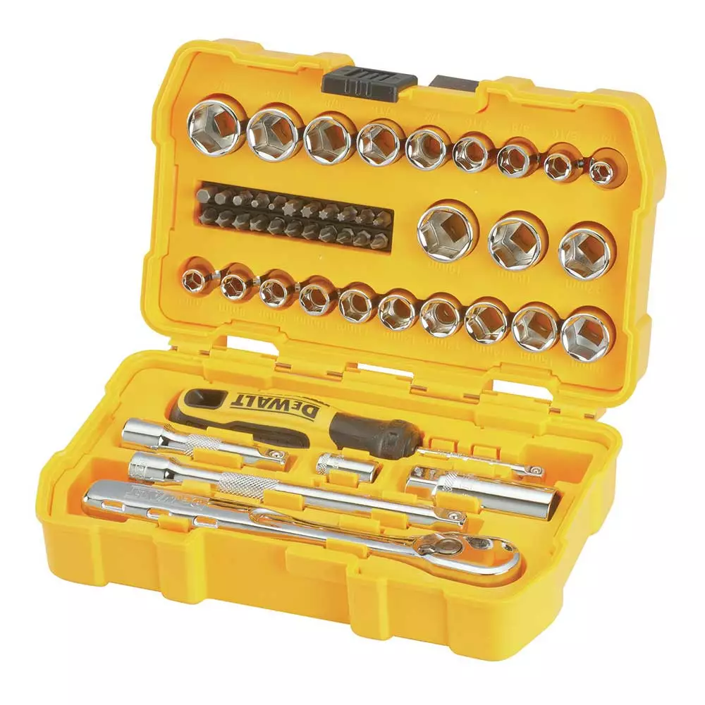 Hand Tools DeWALT DWMT81611T 3/8’’ Mechanics Nano Bit Tool Set, Polished Chrome (50 PC) 6 Hand Tools DeWALT DWMT81611T 3/8’’ Mechanics Nano Bit Tool Set, Polished Chrome (50 PC)