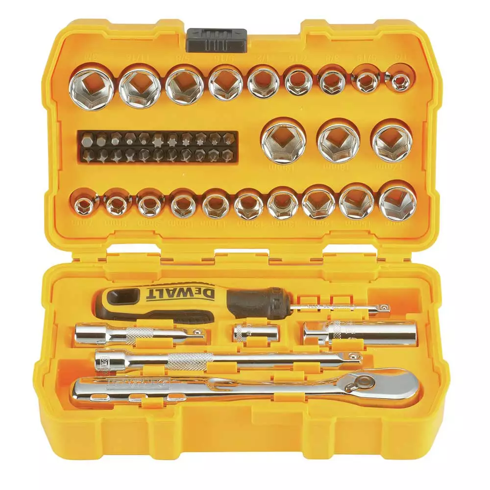 Hand Tools DeWALT DWMT81611T 3/8’’ Mechanics Nano Bit Tool Set, Polished Chrome (50 PC) 7 Hand Tools DeWALT DWMT81611T 3/8’’ Mechanics Nano Bit Tool Set, Polished Chrome (50 PC)