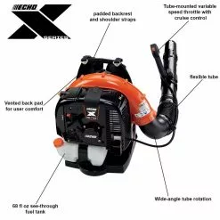 Echo PB-770T 63.3cc 756 CFM 2 Stroke Gas Durable Tube Throttle Backpack Blower