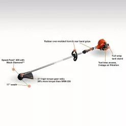 Lawn & Outdoor Power Echo SRM-2320T 21.2cc 2 Stroke High Torgue Heavy Duty Gas Straight Shaft Trimmer