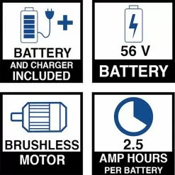 EGO LB5302-FC 56V 530 CFM Cordless Li-Ion Turbo Blower Kit - Reconditioned