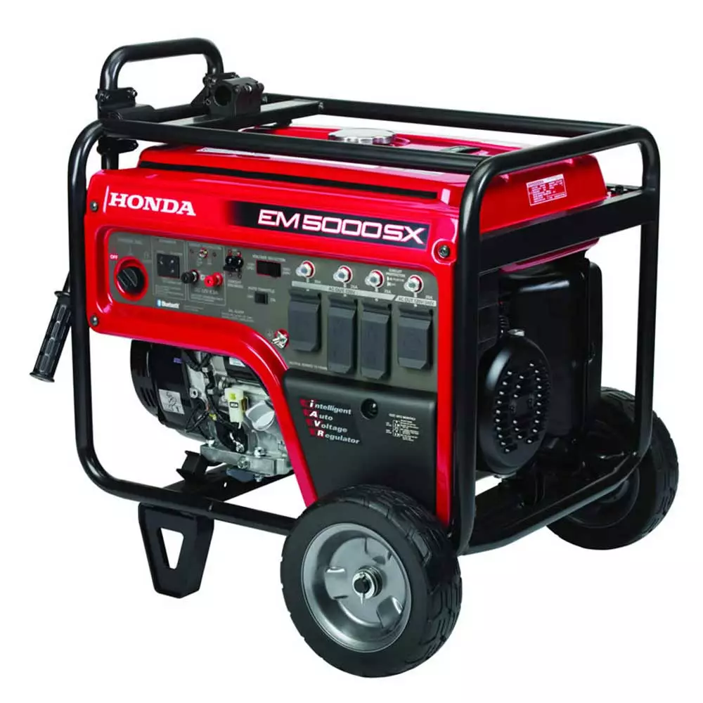 Honda EM5000SXK3AN 5000W 120/240V Electric Start Generator W/CO-MINDER Bluetooth 5 Honda EM5000SXK3AN 5000W 120/240V Electric Start Generator W/CO-MINDER Bluetooth