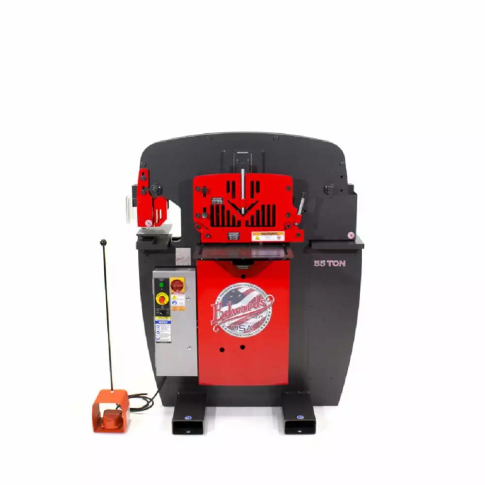 Edwards IW55-3P230 230V 55 Ton 3 Phase Heavy Duty Ironworker W/ PowerLink System 3 Edwards IW55-3P230 230V 55 Ton 3 Phase Heavy Duty Ironworker W/ PowerLink System